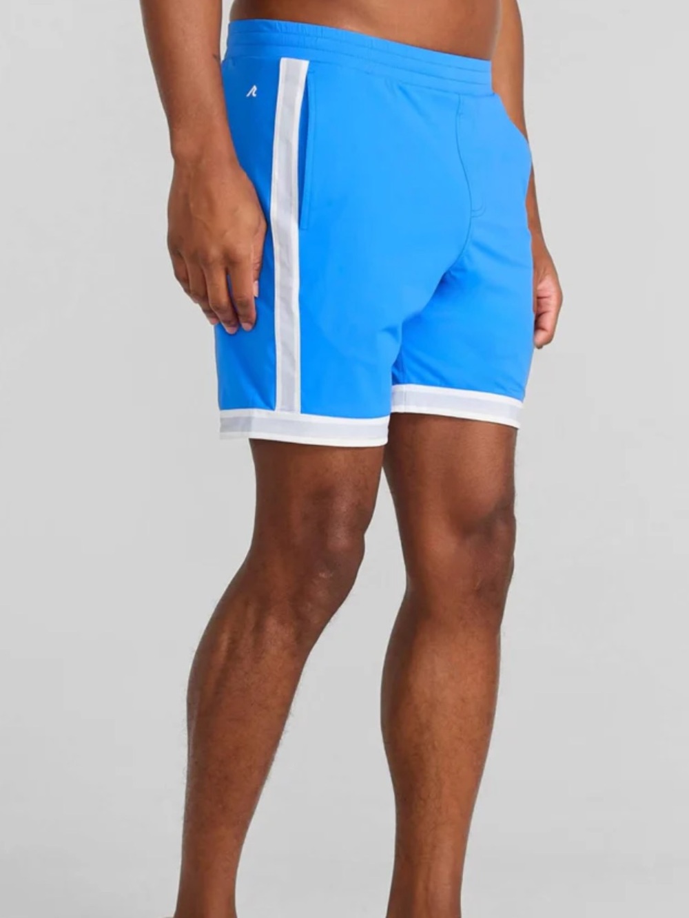 Blue Athletic Shorts with White Trim NEW with tags